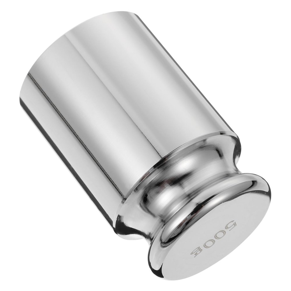 500 g M1 Steel Calibration Weight, Chrome-Plated, for Precision Scales
