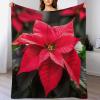 Flower Soft and Warm Fleece Blanket for Bed or Couch, 100 x 130 cm view 1