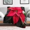 Flower Soft and Warm Fleece Blanket for Bed or Couch, 100 x 130 cm view 2