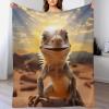 GGJJTT Chameleon Four-Season Flannel Blanket, Soft Throw, 130 x 180 cm view 1