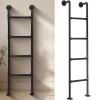 Wrought-Iron Fire Escape Ladder for Basement Windows, Wall-Mounted, Adjustable (280 cm) view 1