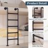 Wrought-Iron Fire Escape Ladder for Basement Windows, Wall-Mounted, Adjustable (280 cm) view 3