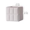 GLigeT Light Gray Square Terracotta Flower Pot for Indoor and Outdoor Use view 2
