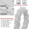 SAJMAKUWLA Crowd Control Rope, 4.5 m, Black Braided Queue Barrier Rope, 1 Pack view 3