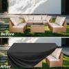 Garden Furniture Cover 380 x 240 x 90 cm, 600D Oxford Rectangular Cover view 3
