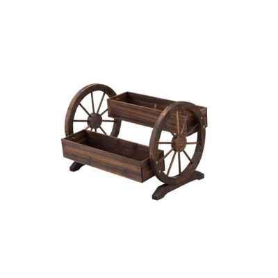 GLigeT Wooden Flower Pot Stand, Garden Decorative Planter, Outdoor Balcony, Solid Wood Planter Box, Multi-Tier Plant Stand