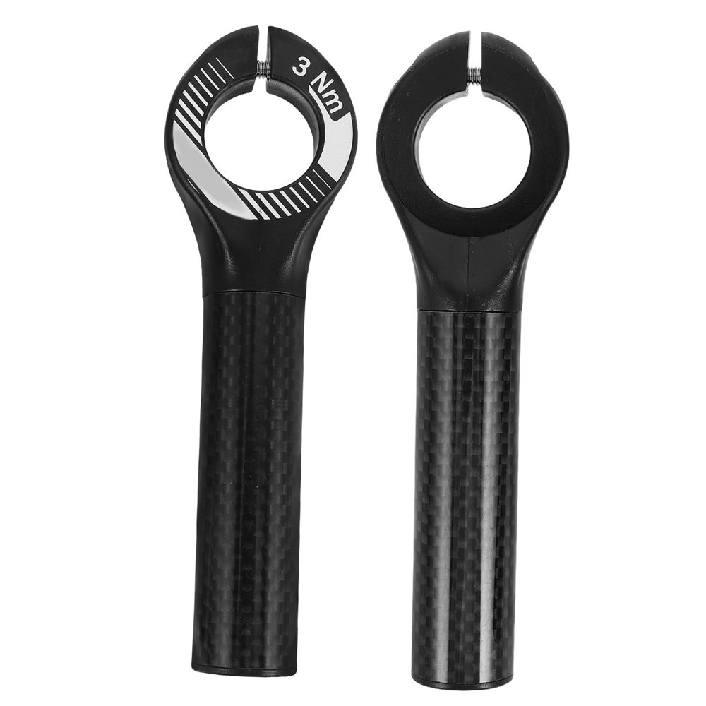 Kisangel Carbon Fiber Bicycle Handlebar Ends, 2-Piece Set, 22.2 mm