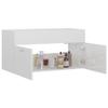 WSJHUHK Bathroom Vanity Cabinet, High-Gloss White, 90 x 38.5 x 46 cm, Engineered Wood view 4