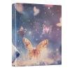 Lovely Corgi 3-Ring Binder, Butterfly and Starry Sky, 1.5 in, Round Display Binder view 1