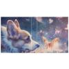 Lovely Corgi 3-Ring Binder, Butterfly and Starry Sky, 1.5 in, Round Display Binder view 2