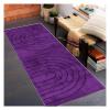 Siunwdiy Modern Hallway Runner Rug, Non-Slip, 100 x 480 cm, Purple, Washable view 2