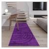 Siunwdiy Modern Hallway Runner Rug, Non-Slip, 100 x 480 cm, Purple, Washable view 3