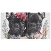 Pug Flower 3-Ring Binder, Black, 1.5 in, Round view 2