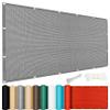 Waterproof Shade Sail with Fastening Ropes, 330 x 360 cm, UV Protection, Light Gray view 1