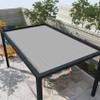 Waterproof Shade Sail with Fastening Ropes, 330 x 360 cm, UV Protection, Light Gray view 2