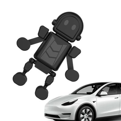 Robot-Shaped Car Vent Phone Mount, 360° Rotation, Strong Grip