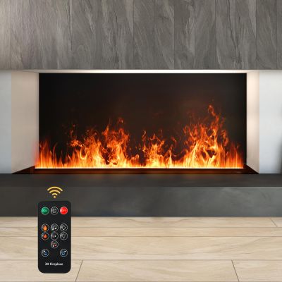 50 cm Water Vapor Electric Fireplace with 3D Mist Flame, No Heat