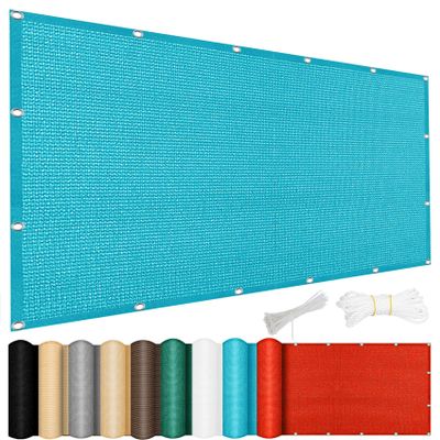 CONGCLI Rectangular Shade Sail 170 x 220 cm, HDPE, Sky Blue