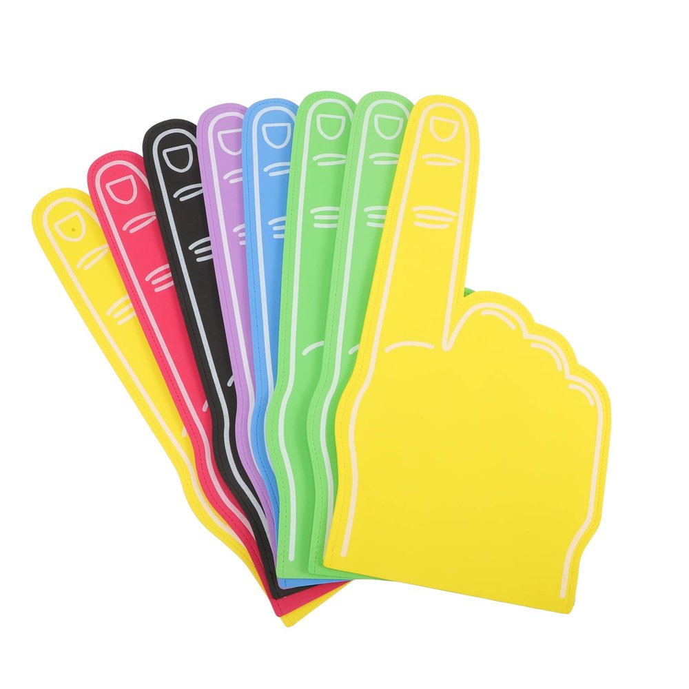 VANZACK EVA Foam Fingers for Cheerleading and Soccer Parties