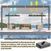 Rectangular Sun Shade Sail 270 x 270 cm, UV Protection, Breathable, White view 4