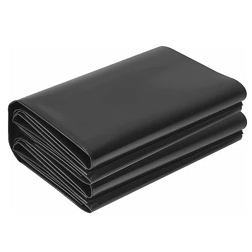 Pond Liner for Fish Ponds, 2 x 2 m, 3 x 10 m, 4 x 6 m, 7 x 8 m, 10 x 15 m, Waterproof HDPE Black Water Garden Membrane, 0.12 mm Thick, Puncture- and Tear-Resistant, for G