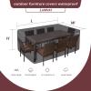 AEXOIO Large Outdoor Furniture Cover, Waterproof, 320 x 225 x 95 cm, 420D Oxford Fabric view 3
