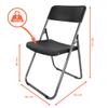 Spetebo Folding Garden Chairs, Black Rattan Design, Set of 4 view 2