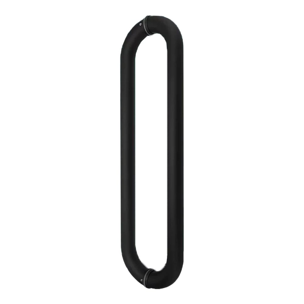 Stainless Steel Bar Handles for Glass and Wooden Sliding Doors, Matte Black, 60 cm (23 5/8 in.)