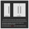 Stainless Steel Bar Handles for Glass and Wooden Sliding Doors, Matte Black, 60 cm (23 5/8 in.) view 2
