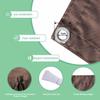 Retractable Wave Shade Sail 300 x 550 cm, Adjustable, Waterproof, UV-Resistant, Rust Red view 2