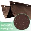 Retractable Wave Shade Sail 300 x 550 cm, Adjustable, Waterproof, UV-Resistant, Rust Red view 4