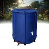 Collapsible Garden Rain Barrel with Stand and Water Tap, 200 L, Zipper Cover, Blue view 1