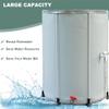 Collapsible Garden Rain Barrel with Stand and Water Tap, 200 L, Zipper Cover, Blue view 2