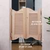 Unpainted Solid Wood Café Saloon Doors with Hinges, W 110 x H 90 cm view 2
