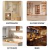 Unpainted Solid Wood Café Saloon Doors with Hinges, W 110 x H 90 cm view 3