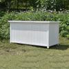 Outdoor Storage Bench with Waterproof Wooden Construction, Blue view 3