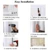 MZZKFC 2–6 ft PVC Telescoping Folding Door, Adjustable Sliding Accordion Interior Door with Aluminum Top Track (38 x 80 in) view 2
