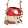 Hztyyier Mushroom Swing Face Resin Planter Pot view 4