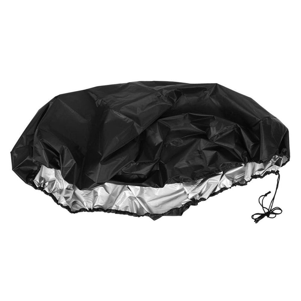 Round Inflatable Pool Cover, Black Oxford Fabric
