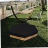Round Inflatable Pool Cover, Black Oxford Fabric view 4
