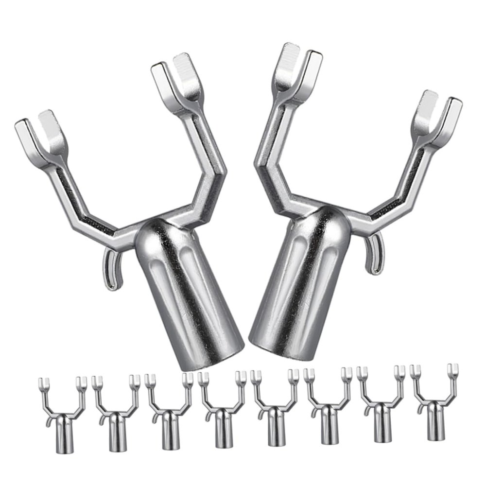 TOGEVAL Plant Branch Supports, 16-Piece Aluminum Alloy Set for 19 mm Pipe