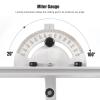 Upgraded Miter Gauge System for Table Saws with Aluminum Alloy Fence view 4