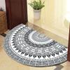 Dostear Half-Round Doormat, Indoor/Outdoor Entryway Mat, Kitchen Mat, 23.62 x 39.37 in, 890-12 view 1