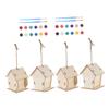 KOMBIUDA Hanging DIY Birdhouse Painting Craft Kit, 1 Set view 1