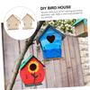 KOMBIUDA Hanging DIY Birdhouse Painting Craft Kit, 1 Set view 2