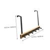 CIYODO 1-Pc Creative Door Hook, No-Drill Clothes Hook, Black view 2
