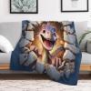 Super Soft Lightweight Dinosaur Blanket, Fluffy Warm 3D-Printed Flannel Throw, 180 x 200 cm view 4