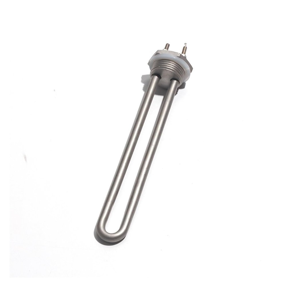 Yaoqijie 12V/24V/36V/48V 300W/600W/900W 304 Stainless Steel Heating Element, DN25/G1"/32mm Thread, 200mm