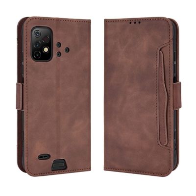 Jiajihua Wallet Case for Umidigi Bison GT2/GT2 Pro 5G, Brown