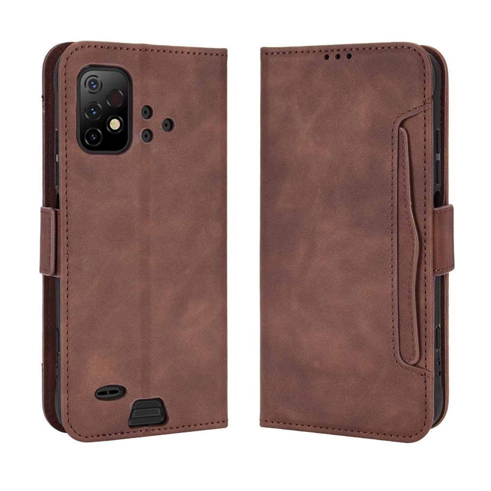 Jiajihua Wallet Case for Umidigi Bison GT2/GT2 Pro 5G, Brown